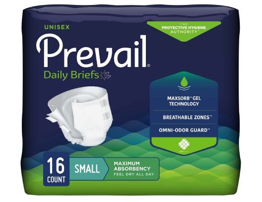 Brief, Prevail, Small, 16/pk, 6pk /cs (PV-011)